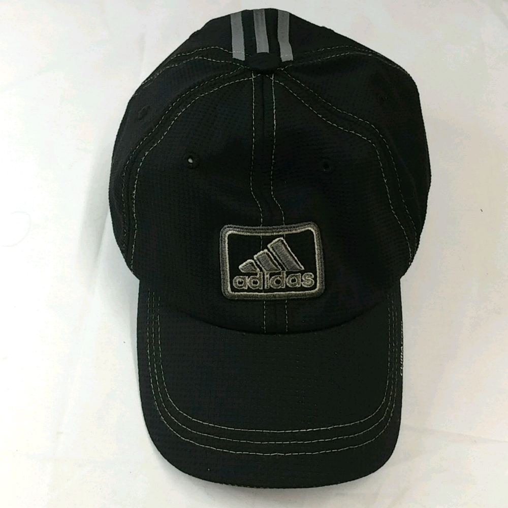 Adidas black with gray strips baseball cap